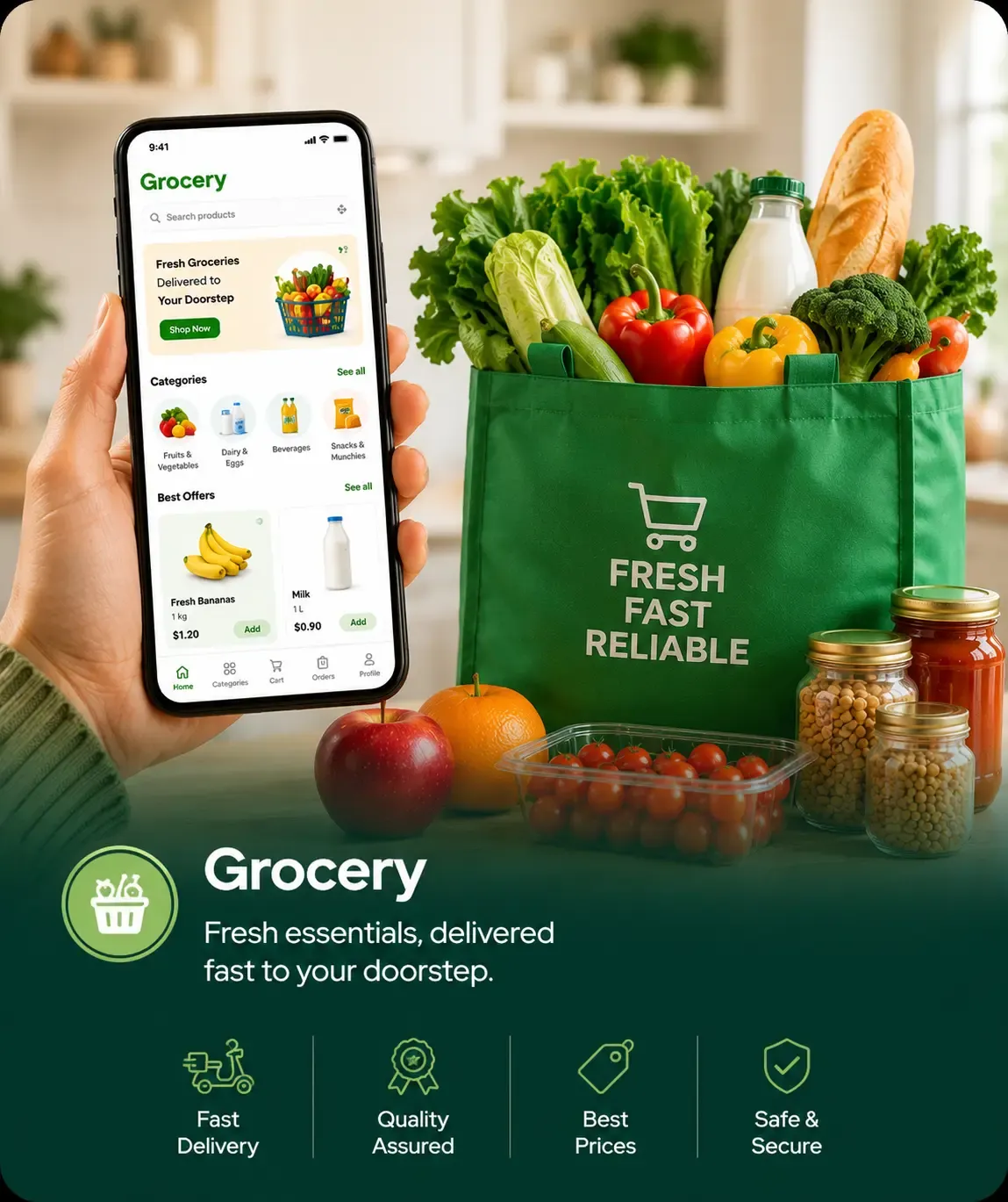 Grocery app development