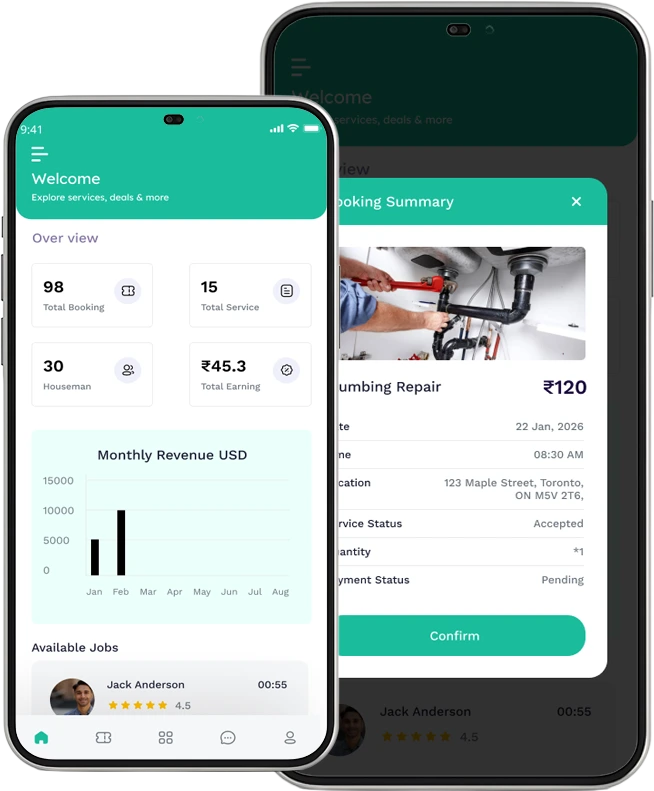 Home service provider app Home service provider app