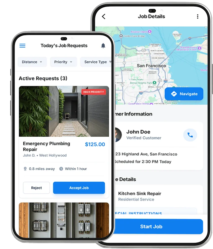 ondemand-Service Provider App ondemand-Customer App